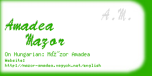 amadea mazor business card
